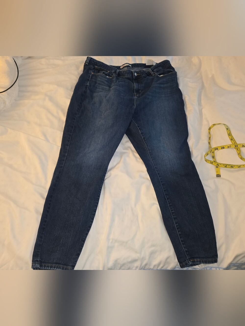 Levis Dark Blue Women's Stretch Slim Jeans 22W